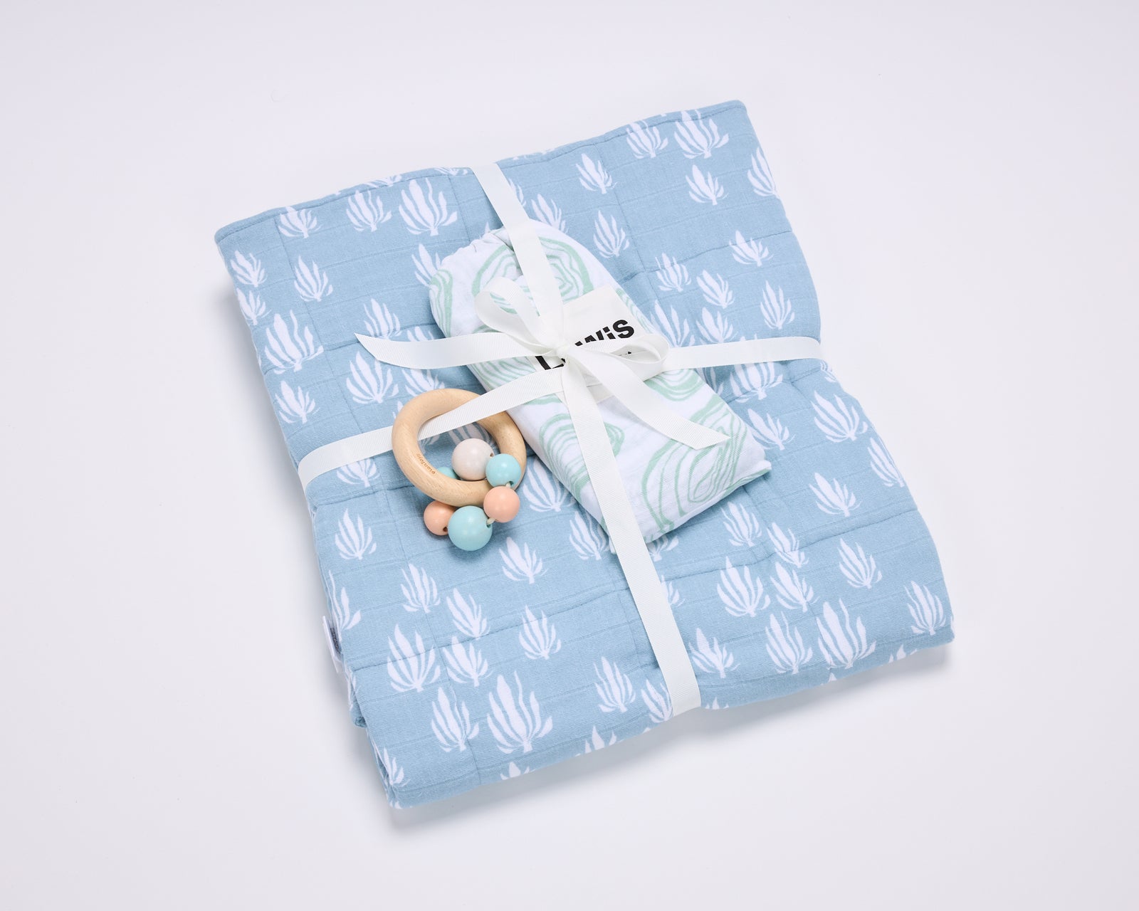 Bay Blue Baby Quilt Bundle